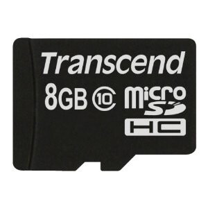 Transcend TS8GUSDC10 - 8 GB - MicroSDHC - Klasse 10 -...