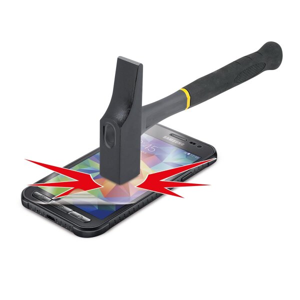 Mobilis 036055 - Klare Bildschirmschutzfolie - Handy/Smartphone - Samsung - Galaxy Xcover 4 - Schockresistent - Transparent