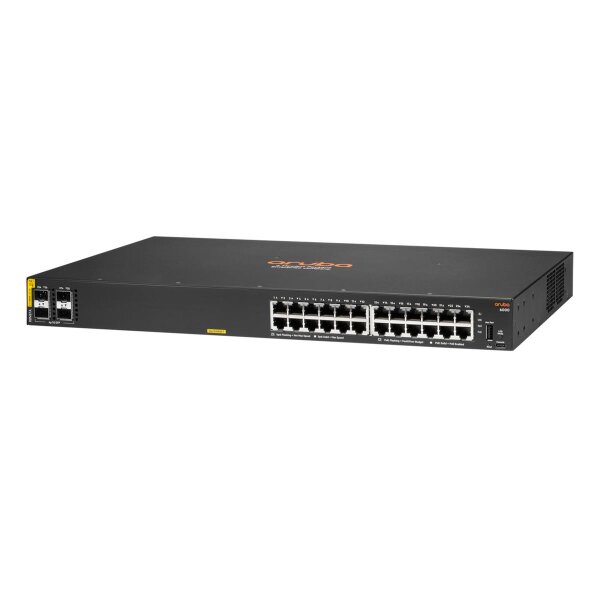 HPE 6000 24G Class4 PoE 4SFP 370W - Managed - L3 - Gigabit Ethernet (10/100/1000) - Power over Ethernet (PoE) - Rack-Einbau - 1U