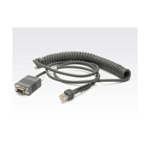 Zebra RS232 Cable - 2,7 m - DB-9 - RS-232 - Grau