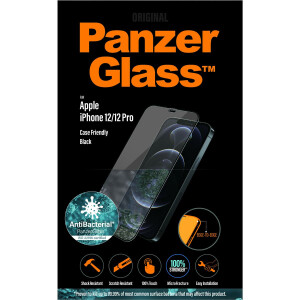PanzerGlass 2711 - Klare Bildschirmschutzfolie - Handy/Smartphone - Apple - iPhone 12/12 Pro - Kratzresistent - Antibakteriell - Transparent