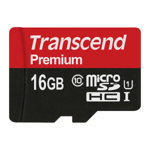 Transcend 16GB microSDHC Class 10 UHS-I - 16 GB -...