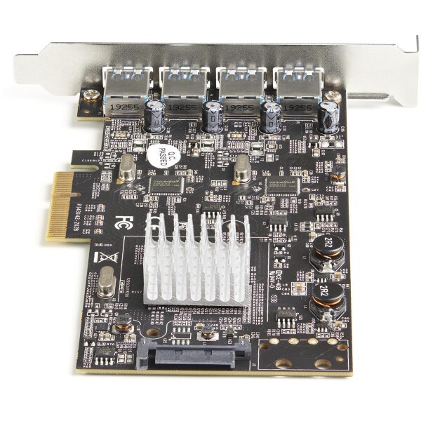 StarTech.com PEXUSB314A2V2 - PCIe - USB 3.2 Gen 2 (3.1 Gen 2) - PCIe 3.0 - SATA 15-Pin - Schwarz - Metallisch - 40000 h