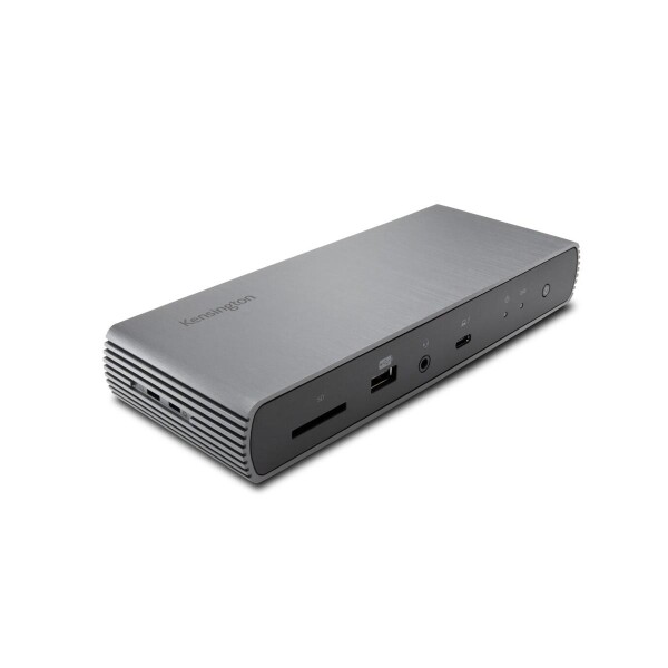 Kensington SD5700T Thunderbolt™ 4-Dockingstation mit dualem 4K und 90W PD – Windows/macOS - Kabelgebunden - Thunderbolt 4 - 90 W - 3,5 mm - 100,10,1000 Mbit/s - Grau