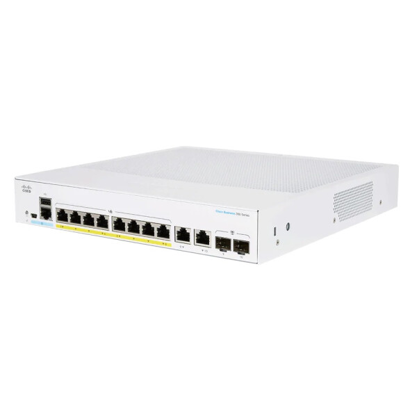 Cisco CBS250-8FP-E-2G-EU - Managed - L2/L3 - Gigabit Ethernet (10/100/1000) - Rack-Einbau