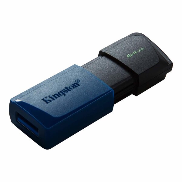 Kingston DataTraveler Exodia M - 64 GB - USB Typ-A - 3.2 Gen 1 (3.1 Gen 1) - Dia - 10 g - Schwarz - Blau