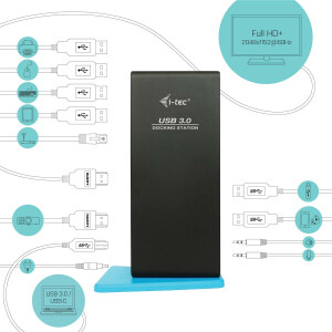 i-tec USB 3.0/USB-C Dual HDMI Docking Station -...