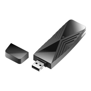 D-Link DWA-X1850 - Kabellos - USB - WLAN - Wi-Fi 6 (802.11ax) - 1800 Mbit/s - Schwarz