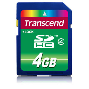 Transcend TS4GSDHC4 - 4 GB - SDHC - Schwarz