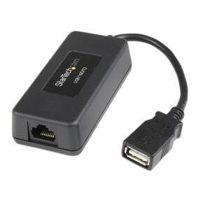 StarTech.com 1 Port USB &uuml;ber Cat5 / Cat6 Extender bis zu 40m - USB &uuml;ber Ethernet Verl&auml;ngerung - Netzwerksender &amp; -empf&auml;nger - 40 m - 12 Mbit/s - Cat5,Cat6 - Schwarz - CE - FCC - REACH