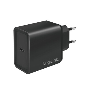 LogiLink USB Ladeger&auml;t 1x schwar 1-Port Steckdosenadapter 13.5W