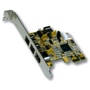 Exsys 4-port FireWire 1394B PCI-Express Card - PCIe - CE...