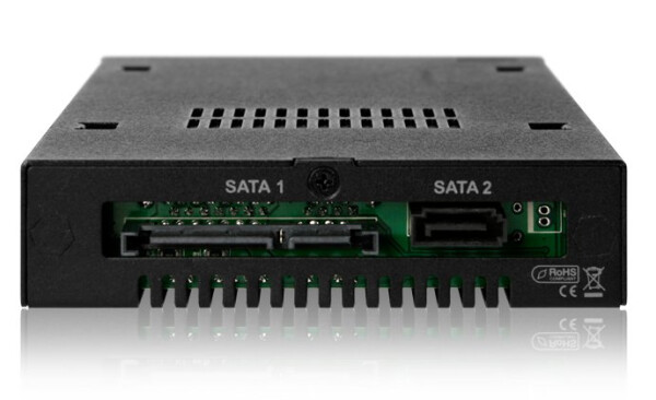 Icy Dock MB992SK-B - HDD - SSD - SATA - Serial ATA II - Serial ATA III - 2.5 Zoll - 6 Gbit/s - Metall - HDD - Leistung