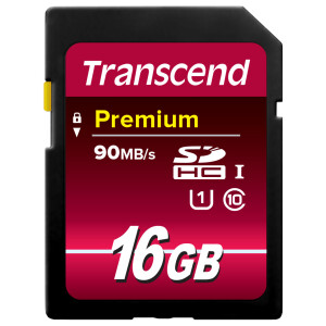 Transcend 16GB SDHC Class 10 UHS-I - 16 GB - SDHC -...
