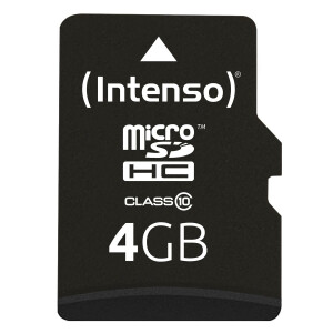 Intenso 4GB MicroSDHC - 4 GB - MicroSDHC - Klasse 10 - 25...