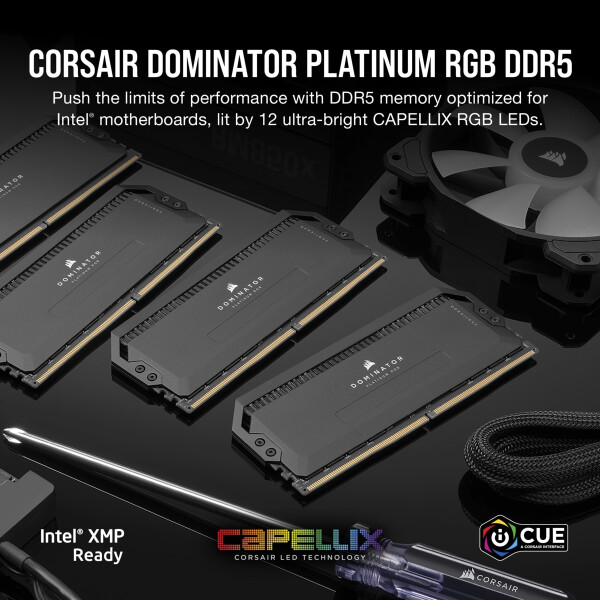 Corsair Dominator CMT32GX5M2X6000C36 - 32 GB - 2 x 16 GB - DDR5 - 6000 MHz - 288-pin DIMM