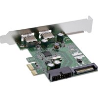 InLine Schnittstellenkarte - 4x USB 3.0 - (2+2) PCIe -...