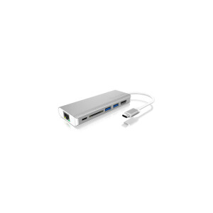 ICY BOX IB-DK4034-CPD - Kabelgebunden - USB 3.2 Gen 1...