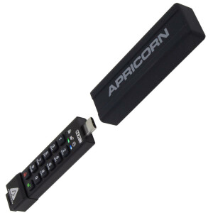 Apricorn Aegis Secure Key 3NXC - USB-Flash-Laufwerk - 64 GB - Flash-Speicher - unsortiert