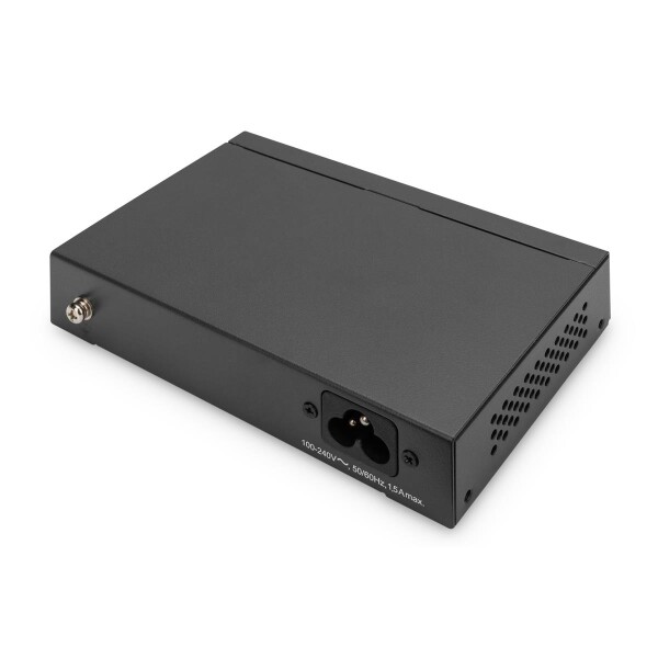DIGITUS Gigabit Ethernet PoE Switch 4-port PoE + 1-port uplink, 60W PoE Budget