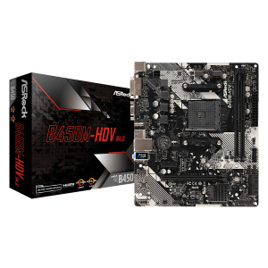 ASRock B450M-HDV R4.0 - AMD - Socket AM4 - AMD Athlon -...