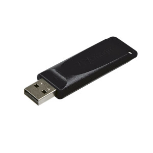 Verbatim Slider - USB-Stick 32 GB - Schwarz - 32 GB - USB...