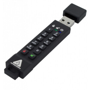 Apricorn Aegis Secure Key 3z - 16 GB - USB Typ-A - 3.2 Gen 1 (3.1 Gen 1) - 190 MB/s - Kappe - Schwarz