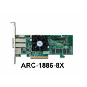 Areca Raid Controller ARC-1886-8X 8-Port Tri Mode PCIe...