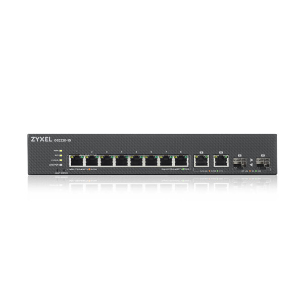 ZyXEL GS2220-10-EU0101F - Managed - L2 - Gigabit Ethernet (10/100/1000) - Rack-Einbau