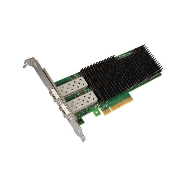 Intel XXV710DA2 - Eingebaut - Verkabelt - PCI Express - Faser - 25000 Mbit/s - Schwarz - Grün