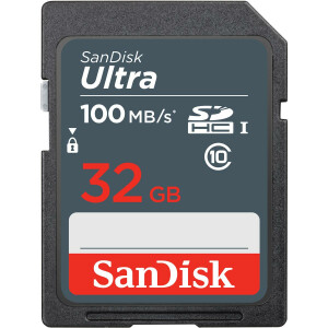 SanDisk Ultra 32GB SDHC Mem Card 100MB/s - 32 GB - SDHC -...
