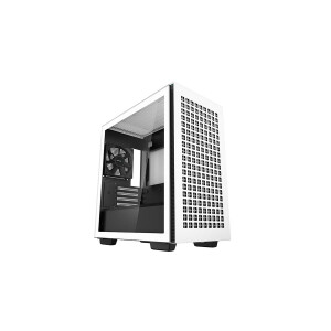 Deepcool CH370 WH - Mini Tower - PC - Wei&szlig; - micro ATX - Mini-ITX - ABS - Stahl - Geh&auml;rtetes Glas - Multi