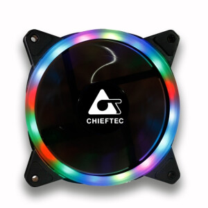 Chieftec AF-12RGB - Ventilator - 12 cm - 1200 RPM - Schwarz