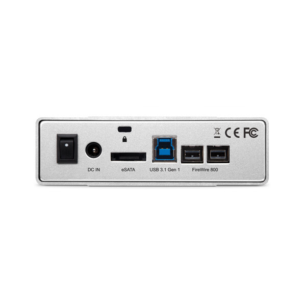 OWC Mercury Elite Pro - HDD / SSD-Gehäuse - 3.5 Zoll - SATA - Serial ATA II - Serial ATA III - 3 Gbit/s - USB Konnektivität - Silber