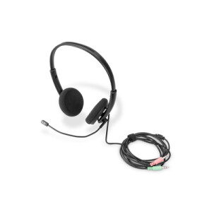 DIGITUS On Ear Office Headset mit Ger&auml;uschreduzierung, 3,5 mm Stereo