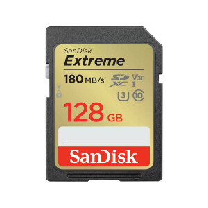 SanDisk Extreme - 128 GB - SDXC - Klasse 10 - UHS-I - 180...
