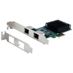 Exsys GmbH Dual PCIe Netzwerk-Karte 2.5 Gigabit EX-60112...