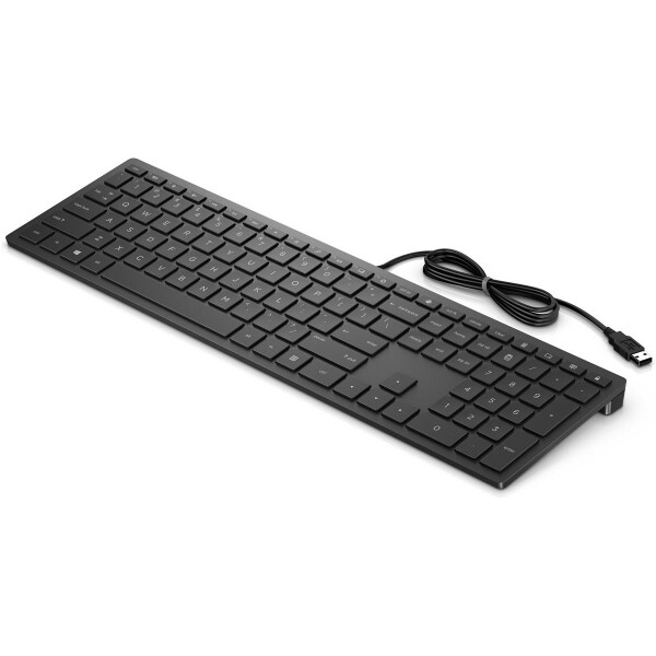 HP Pavilion 300 - Tastatur - USB - Deutsch - Jet - Tastatur - QWERTZ