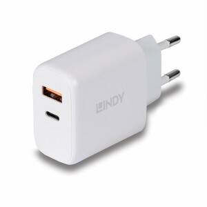 Lindy 30W USB Type A &amp; C Charger - USB Typ C