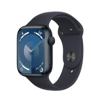 Apple Watch Series 9 45 mm Alu Mitternacht Sport S/M