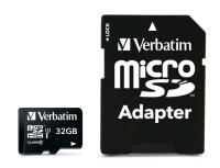 Verbatim PRO - Flash-Speicherkarte (SD-Adapter inbegriffen) - 32 GB