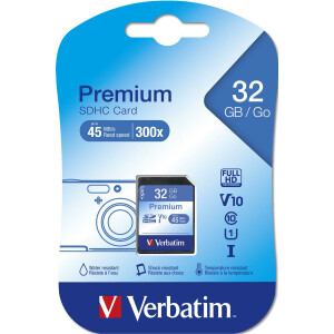 Verbatim Premium - 32 GB - SDHC - Klasse 10 - 10 MB/s -...