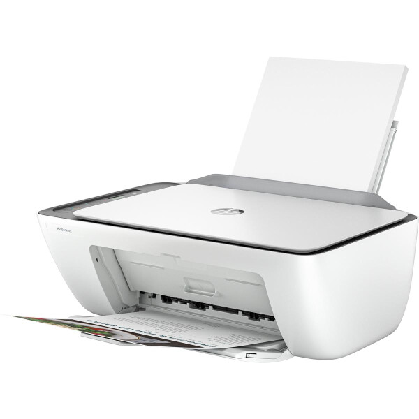 HP DeskJet 2820e All-in-One-Drucker - Farbe - Drucker für Zu Hause - Drucken - Kopieren - Scannen - Scannen an PDF - Thermal Inkjet - Farbdruck - 4800 x 1200 DPI - Farbkopieren - A4 - Silber - Weiß