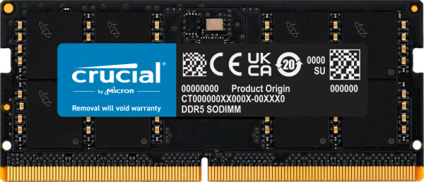 Crucial CT32G48C40S5 - 32 GB - 1 x 32 GB - DDR5 - 4800 MHz - 262-pin SO-DIMM