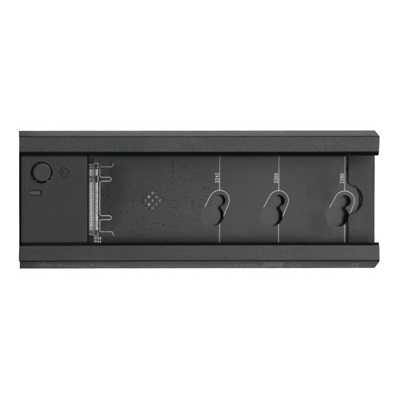SilverStone TS16 - SSD-Gehäuse - M.2 - Serial ATA III - 10 Gbit/s - USB Konnektivität - Schwarz