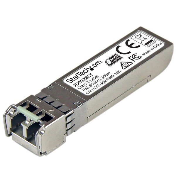 StarTech.com 10 Gigabit Fiber SFP+ Transceiver Module - HP JD092B Compatible - MM LC with DDM