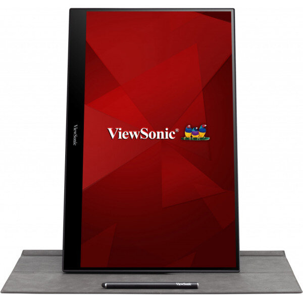 ViewSonic TD1655 - 39,6 cm (15.6 Zoll) - 1920 x 1080 Pixel - Full HD - LED - 14 ms - Silber