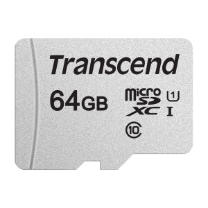 Transcend 300S - 64 GB - MicroSDXC - Klasse 10 - NAND - 95 MB/s - 25 MB/s