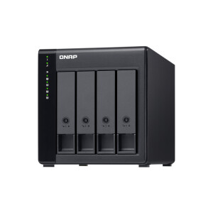 QNAP TL-D400S - HDD / SSD-Geh&auml;use - 2.5/3.5 Zoll - Serial ATA II - Serial ATA III - 6 Gbit/s - Hot-Swap - Schwarz - Grau