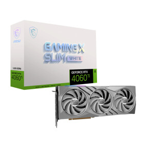 MSI GeForce RTX 4060 Ti GAMING X SLIM WHITE 16G - VGA -...
